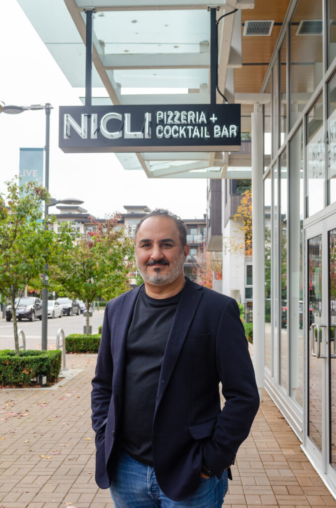 Arash Fasihi outside Nicli Pizzeria + Bar