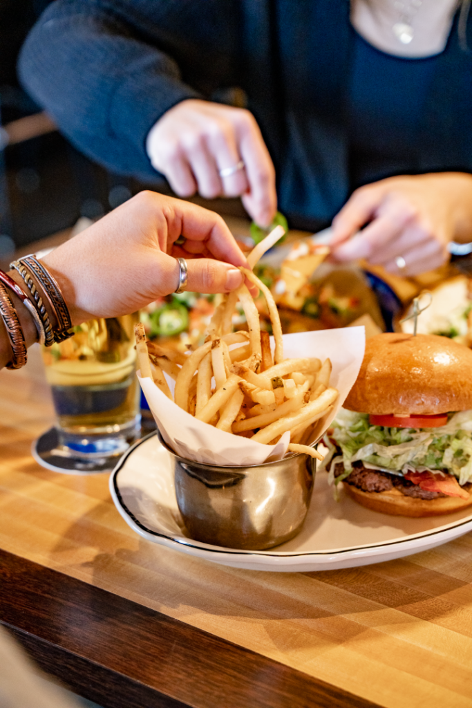 Burger & fries at Brown's Crafthouse.